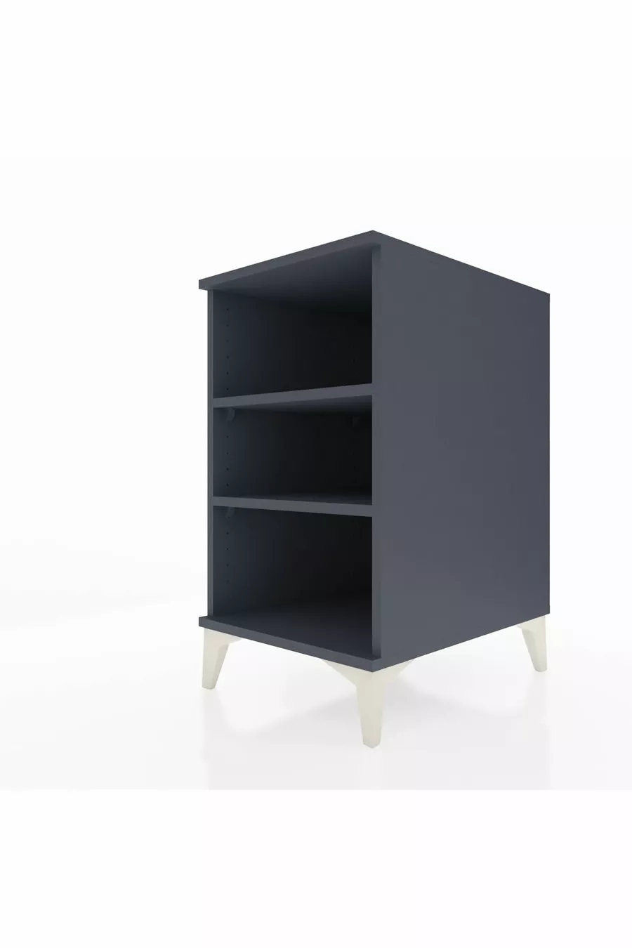 Chevet Kronos à 2 étagères Anthracite-Anthracite