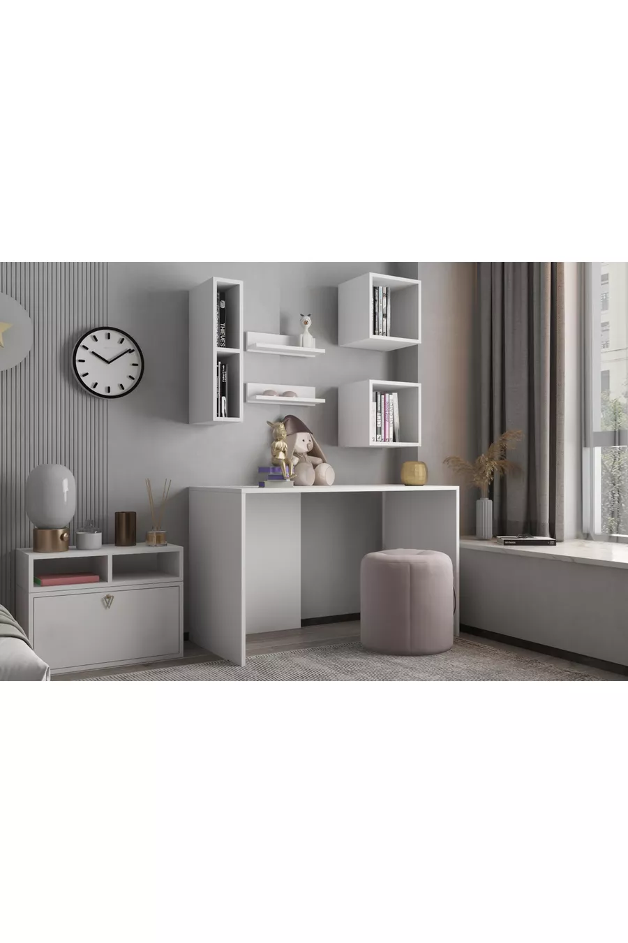 Ensemble de rangement modulable pour chambre d'enfant – 