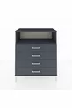 Commode Hyperion à une étagère et 4 tiroirs Anthracite-Anthracite