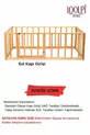 Lit Montessori pour bébé et enfant unisexe en bois avec barrière de sécurité et porte, parc-lit  Cm
