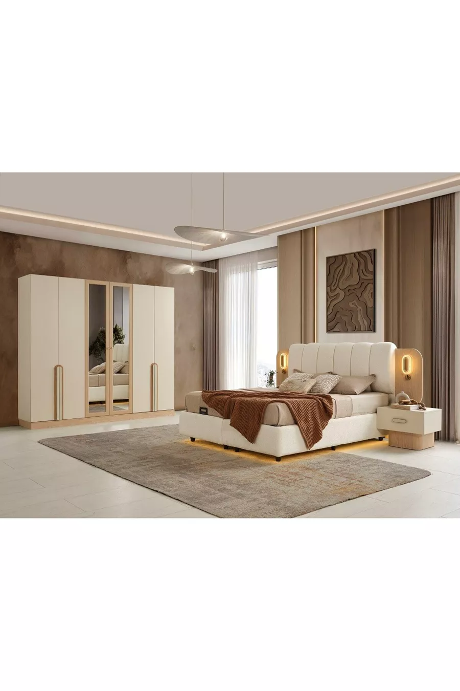 CHAMBRE À COUCHER GÜL EN MDF