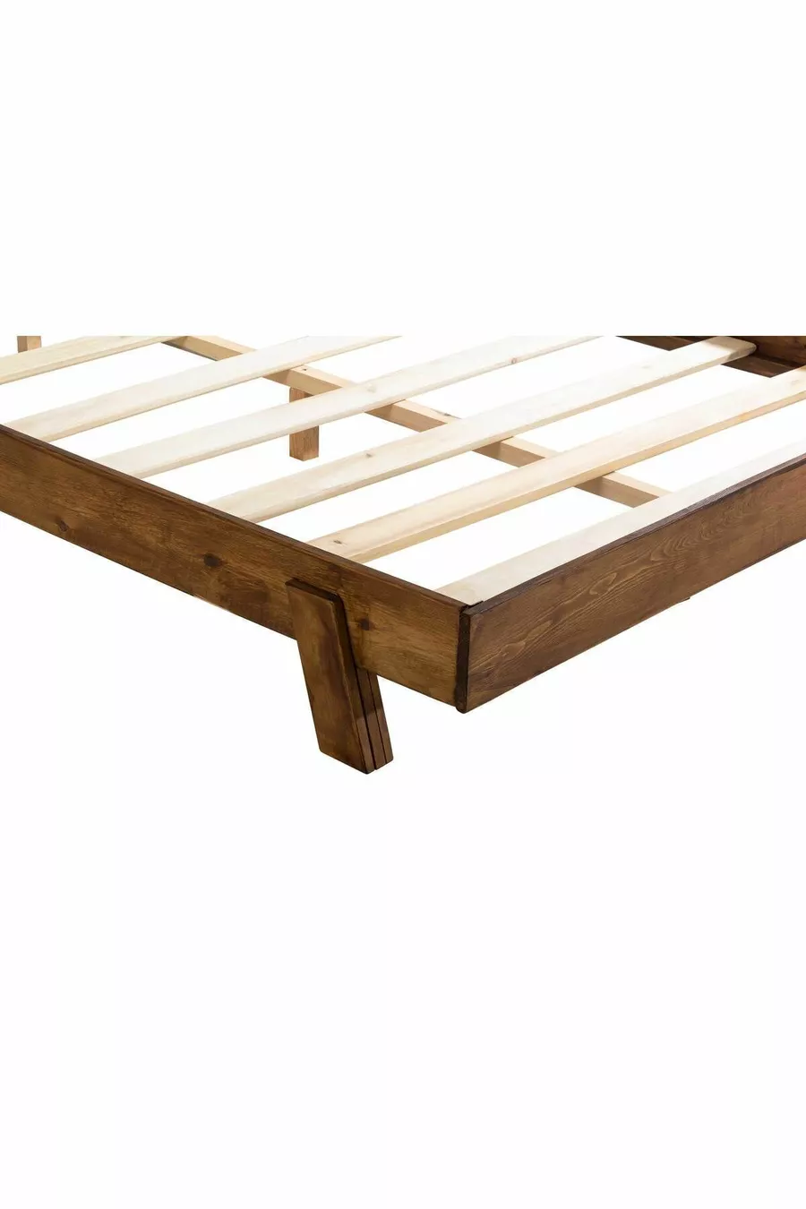 Lit en pin massif Lotus New Frezya modèle couleur noyer