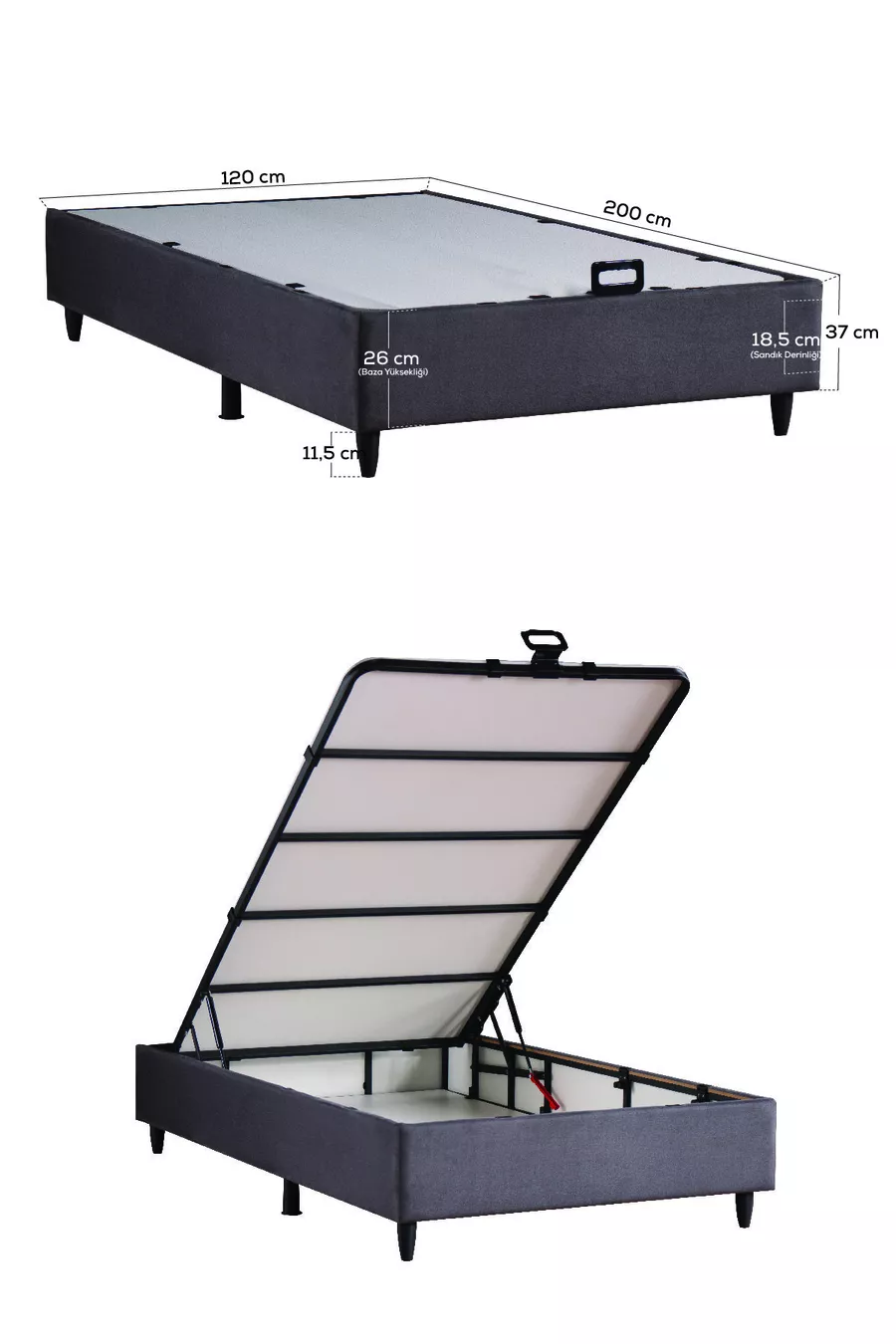 Ensemble tête de lit et coffre Royal Lux ROSE (LIT NON INCLUS)