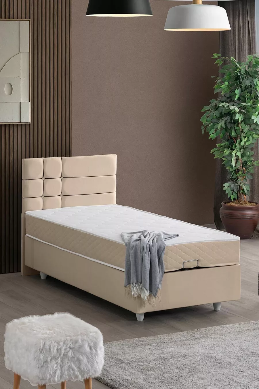 Ensemble double à Alma, ensemble tête de lit pour lit simple