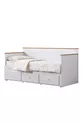 Lit superposé avec tiroirs, Lit double Marmaris Divan avec sommier relevable + Matelas doux