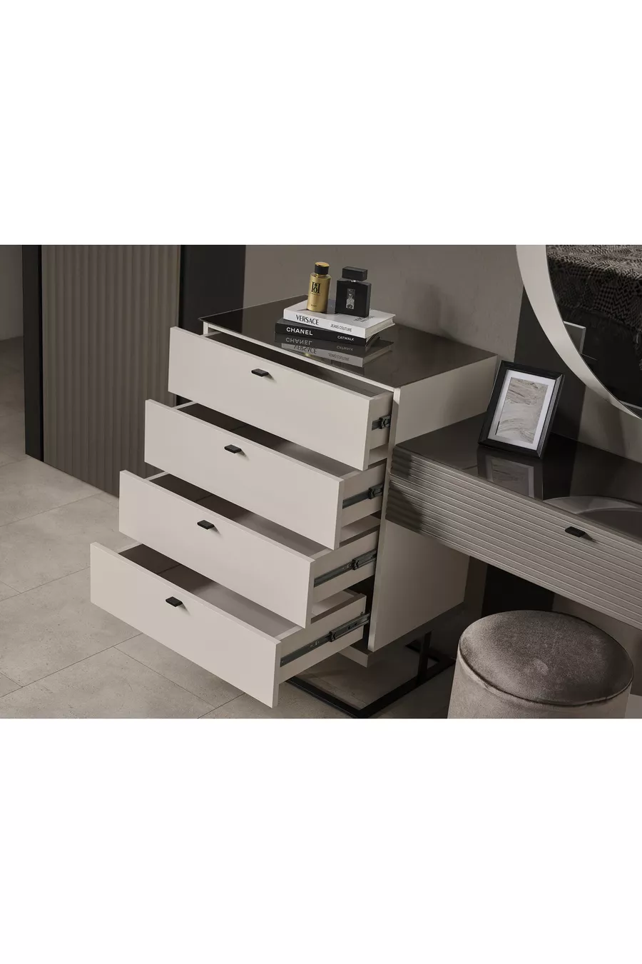 ENSEMBLE DE CHAMBRE À COUCHER ATLAS 6 PORTES