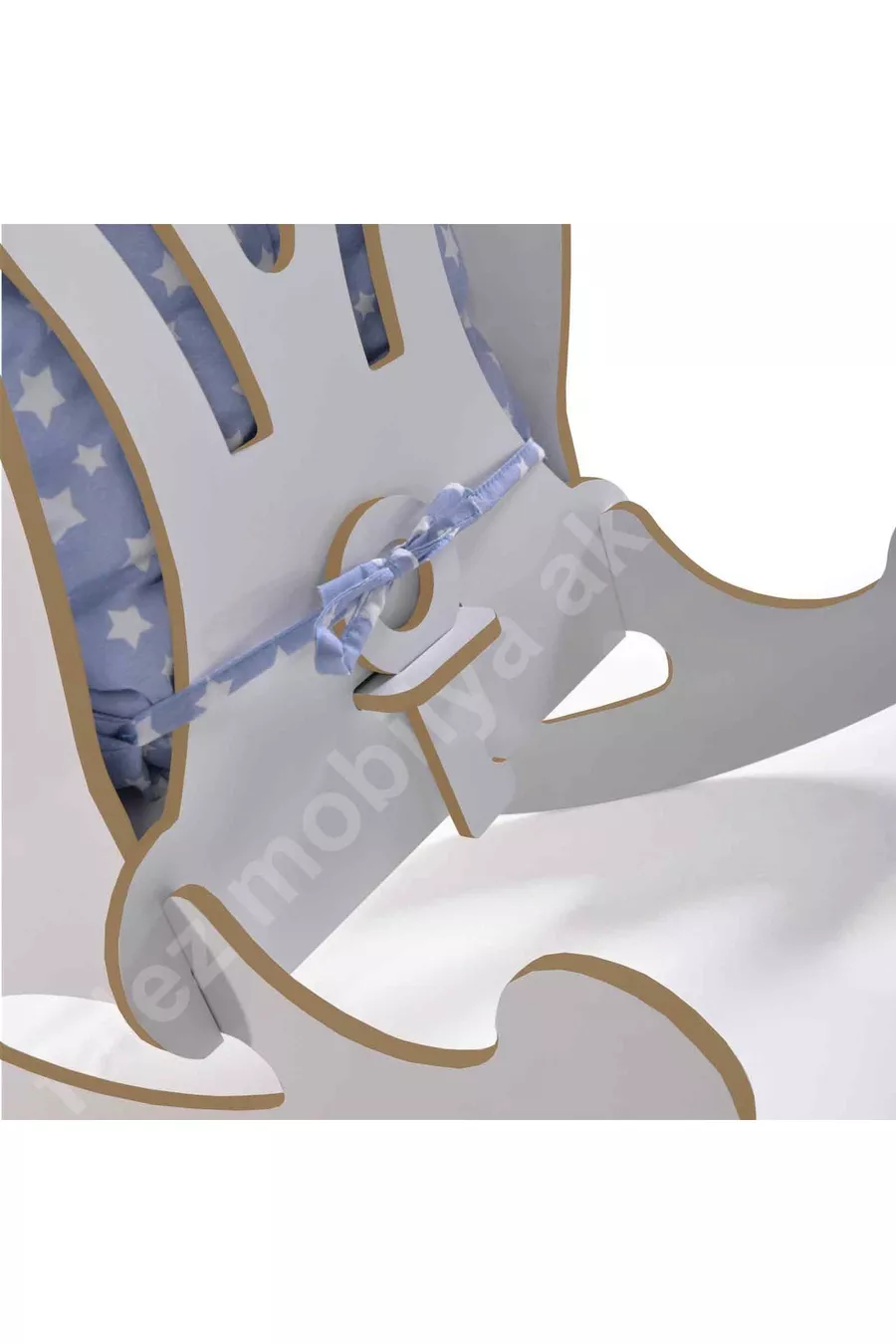 Chaise balançoire pour enfant Coussin bleu étoilé