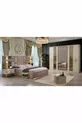 Ensemble de chambre à coucher Bahar (beige vison)
