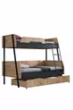 Lits superposés, Lits superposés larges Alba avec petit lit, cm - cm