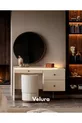 Ensemble de chambre à coucher Marcel à 3 miroirs (armoire) - 5 portes