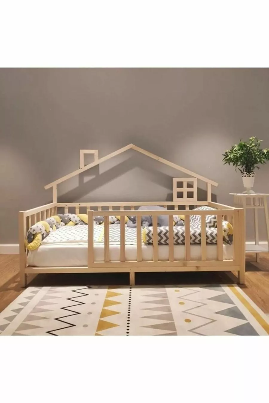 Lit Montessori naturel pour bébés et enfants