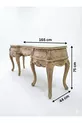 Commode en bois de hêtre sculpté à la main Kajmer – Qualité massive premium | cm de largeur