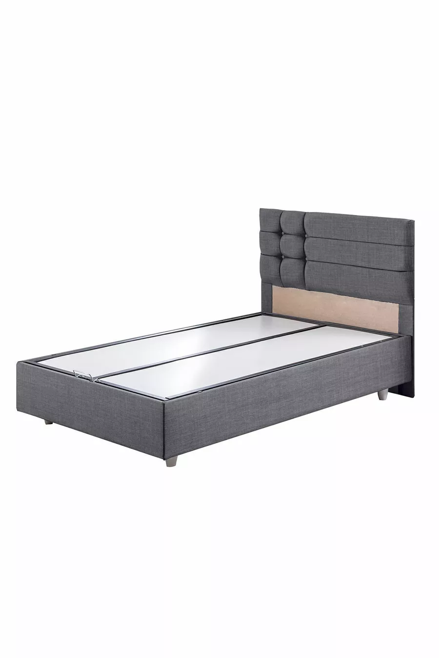 Ensemble tête de lit et sommier simple Vienna Gris