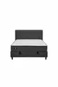 Lit Ionic Energy Pro - Base Lento - Ensemble Tête de Lit Somni 3 pièces - Noir