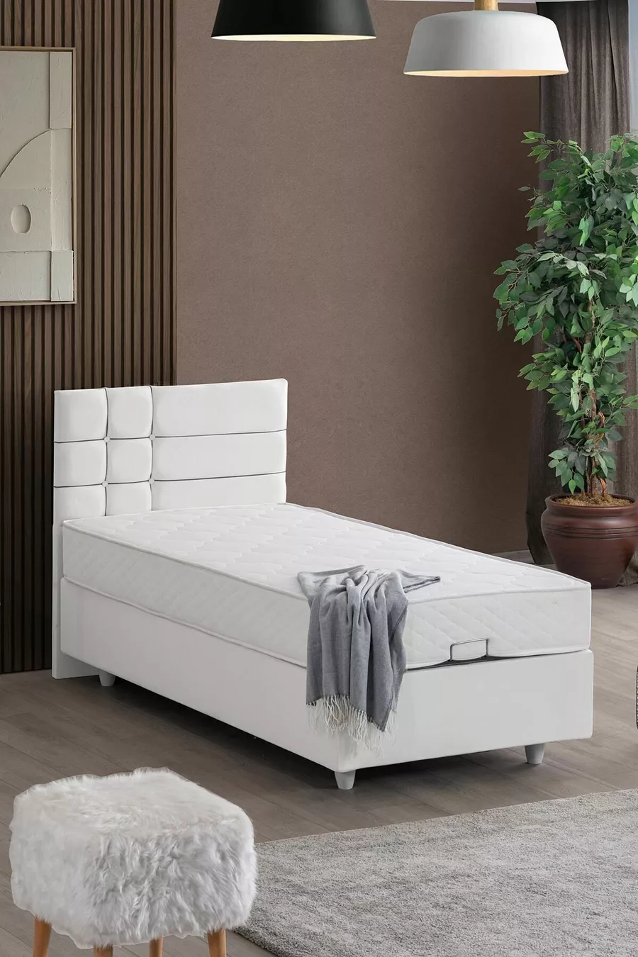 Ensemble double à Alma, ensemble tête de lit pour lit simple