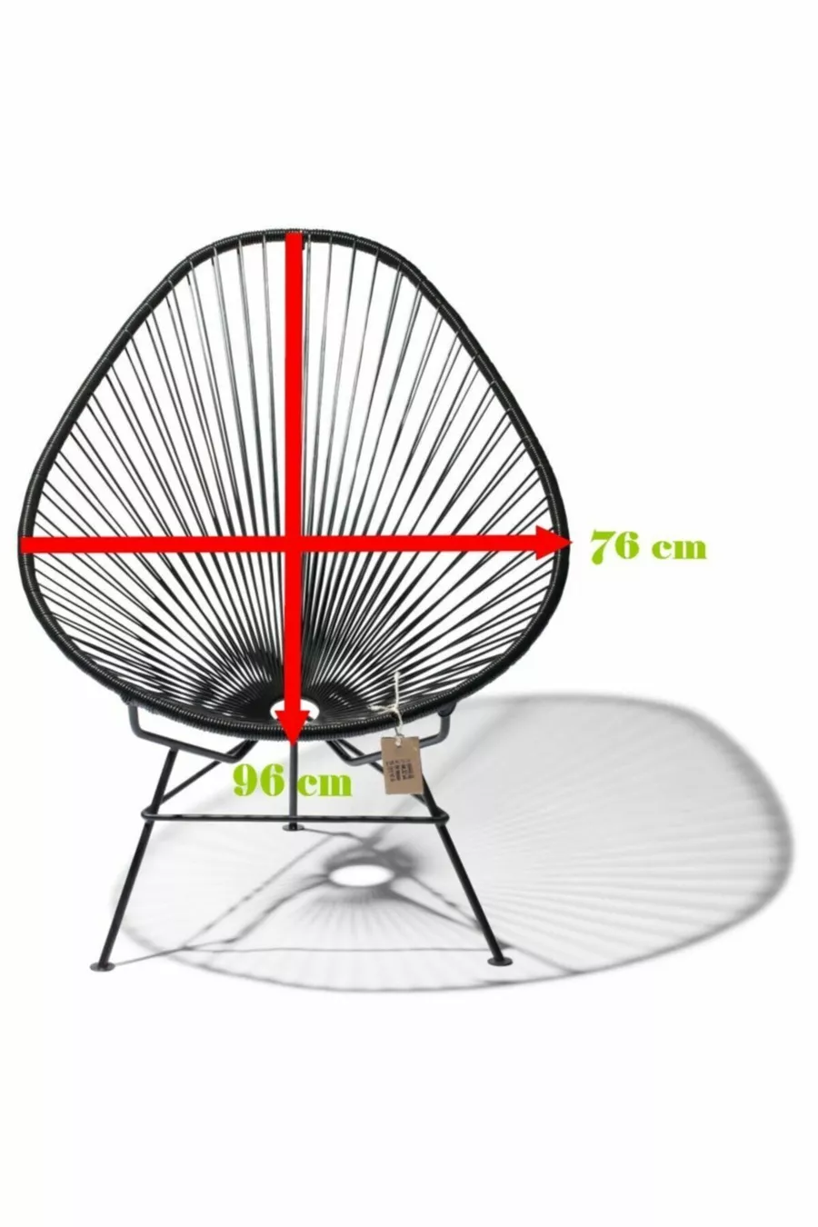 Chaise d'extérieur en osier Egg Acapulco