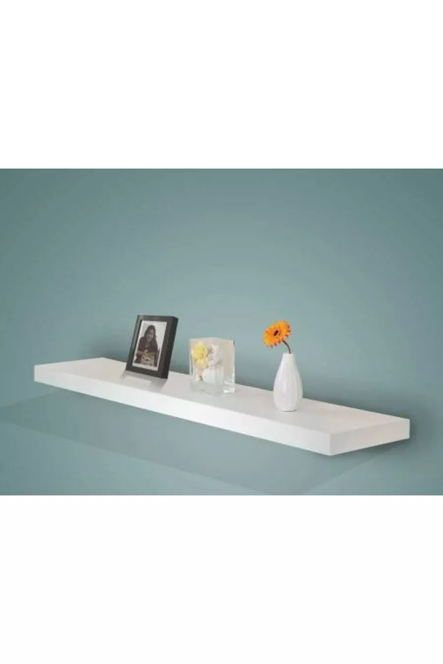 Étagère murale à fixation cachée  X  (Blanc mat)