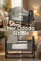 Neonest Lit à côté de la mère avec matelas épais, moustiquaire et tente, qui se balance. Berceau panier portable neuf Vison