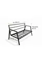 DREAM Balcon, Ensemble de Jardin, Café, Canapé en Métal, Ensemble de Canapés, Mobilier de Jardin, 2+1+1 avec table(s)