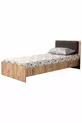 Lits superposés, Lit superposé naturel avec bureau et 2 matelas confort