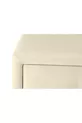 Table de chevet Doppia Linea Silver, à deux tiroirs
