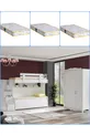 Lits superposés, Lit superposé avec 3 portes + 3 matelas Comfort