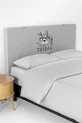 Housse de tête de lit pour enfant à motif tribal gris