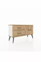 Commode Arges 3 étagères Pierre de lune-Pin
