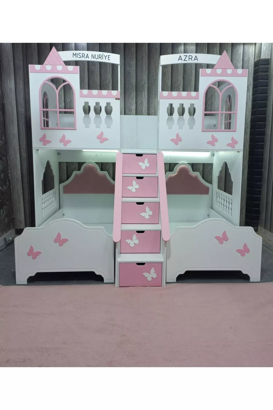 Lit superposé modulaire Papillon Aire de jeux