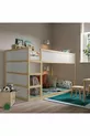 Lit pour enfant réversible, blanc-pin, cm