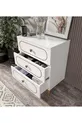 Commode bohème blanche à 3 tiroirs - MDF de première qualité