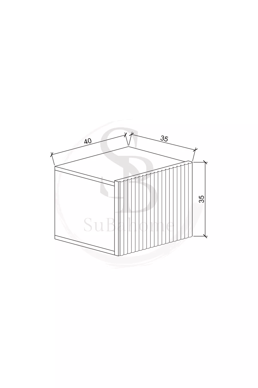 Commode murale en MDF avec porte blanche élégante, moderne et polyvalente