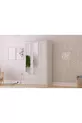 Armoire Lina Country 3 portes 2 tiroirs avec miroir