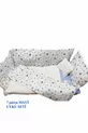 Petit berceau bercé pour bébé avec lit et ensemble de sommeil bleu, cadeau