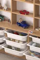 Armoire à 9 étagères et 9 paniers, armoire polyvalente, armoire à jouets Almina Chêne Saphir