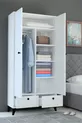 3Atlanta Armoire à 2 tiroirs et 2 portes