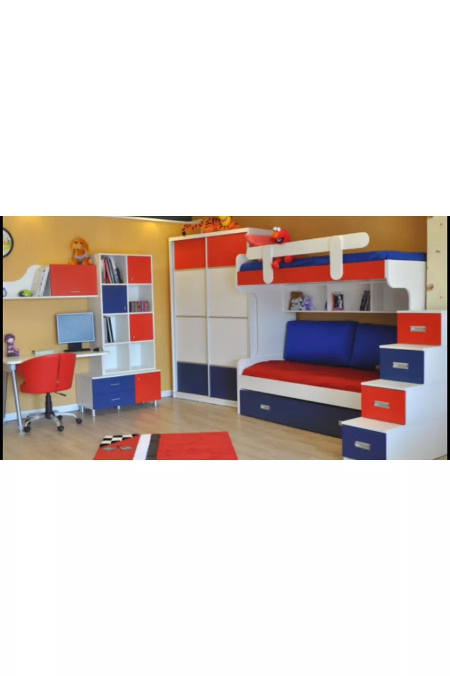 Lit superposé pour chambre d'enfant Tuana