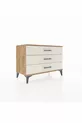 Commode Hyperion 3 tiroirs Pin-Ambre