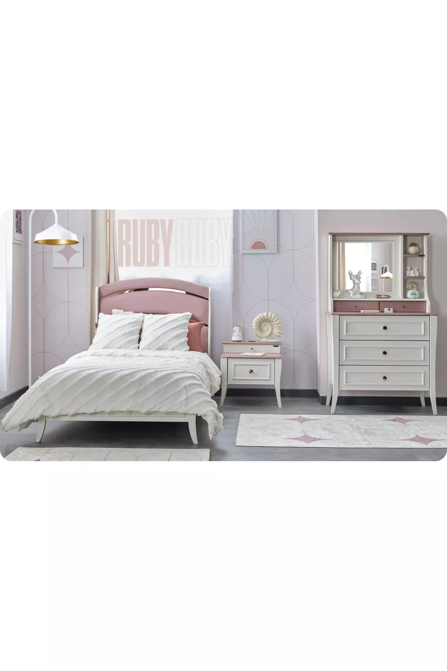 Commode Ruby avec miroir