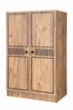 Lits superposés, Bureau avec armoire Natural Ranza 1 pièce Comfortyatak