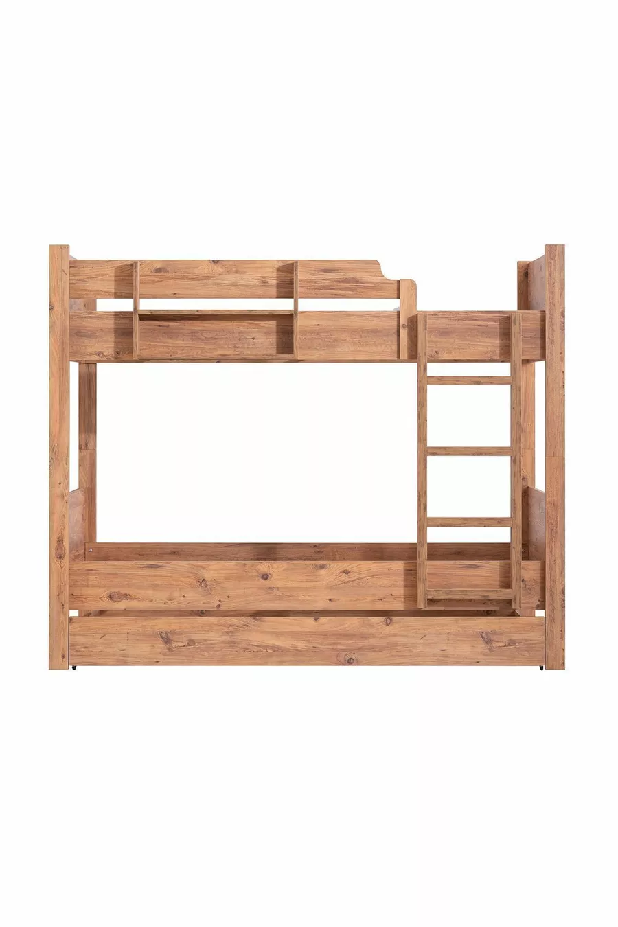 Lit superposé, lit superposé avec rampes amovibles pour enfants en Asie, armoire à 2 portes, 2 matelas Comfort