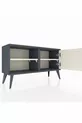 Commode Arges à 2 étagères avec 1 porte, anthracite-pierre de lune