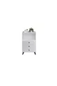 Commode simple à une étagère avec 3 tiroirs BLANC