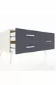 Commode Kronos 3 étagères Pierre de lune / Anthracite