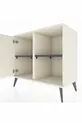 Commode Hyperion à 2 étagères avec une porte en pierre de lune / anthracite