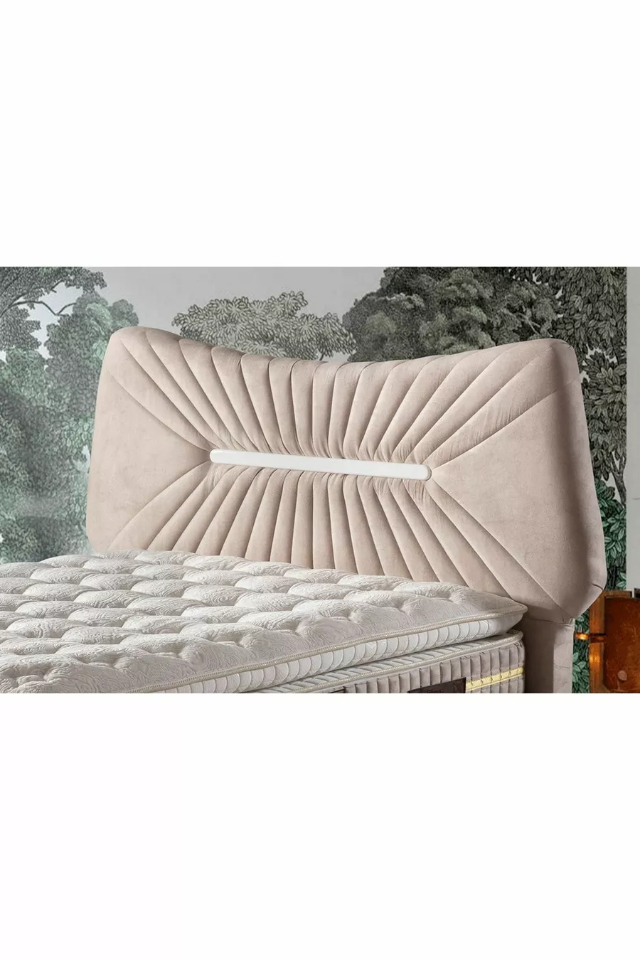 Tête de lit double Bella crème