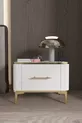 Table de chevet BETY avec tiroirs - Meuble d'appoint - Commode - Organisateur