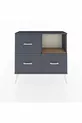 Commode Arges à une étagère et 3 tiroirs Anthracite-Sapin/Anthracite