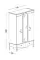 Chambre d'enfant Juliet (Armoire 3 portes + * Montessori + Commode)