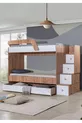 Lits superposés, Lit superposé triple avec échelle + 2 matelas confort